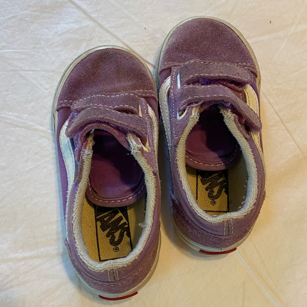 Vans Velcro Purple Sneakers GUC